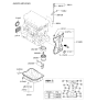 Diagram for 2011 Hyundai Tucson Engine Oil Cooler - 26410-25402