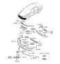 Diagram for 2005 Hyundai Sonata Grille - 86561-3K000