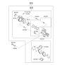 Diagram for 2005 Hyundai Sonata Brake Caliper - 58130-3K100