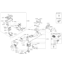 Diagram for 2021 Hyundai Ioniq Armrest - 84660-G7000-YPK