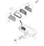 Diagram for 2020 Hyundai Ioniq Instrument Cluster - 94011-G7610