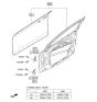 Diagram for Hyundai Elantra N Door Hinge - 79320-1Y000