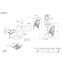 Diagram for Hyundai Ioniq Seat Cushion - 88201-G7015-WSC