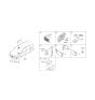 Diagram for Hyundai Ioniq Air Bag Control Module - 95910-G7050