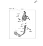 Diagram for 2020 Hyundai Ioniq Brake Pedal - 32800-G2200