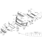 Diagram for 2021 Hyundai Ioniq Grille - 86350-G7900