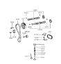 Diagram for 1999 Hyundai Tiburon Camshaft - 24100-23203