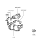 Diagram for 1998 Hyundai Tiburon Radiator Support - 64100-27510