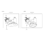 Diagram for 2001 Hyundai Tiburon Tail Light - 92402-27050