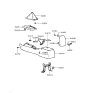 Diagram for Hyundai Tiburon Center Console Base - 84611-27000-LK