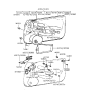 Diagram for 1998 Hyundai Tiburon Weather Strip - 82231-27000