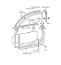 Diagram for 2001 Hyundai Tiburon Weather Strip - 82130-27000-LK