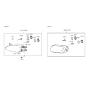 Diagram for Hyundai Tiburon Fog Light Bulb - 18647-55009-E