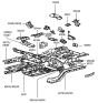 Diagram for Hyundai Tiburon Rear Crossmember - 65751-27010