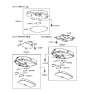 Diagram for 2000 Hyundai Tiburon Dome Light - 92820-27511-KU