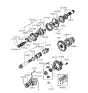 Diagram for 1997 Hyundai Accent Transfer Case Bearing - 45737-28050