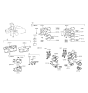 Diagram for Hyundai Tiburon Power Window Switch - 93570-27110