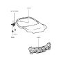 Diagram for 1996 Hyundai Tiburon Door Hinge - 79770-27000