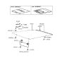 Diagram for 1999 Hyundai Tiburon Sun Visor - 85201-27910-LK