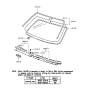 Diagram for 1997 Hyundai Tiburon Windshield - 86110-27100