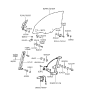 Diagram for 2001 Hyundai Tiburon Window Regulator - 82403-27000