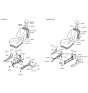 Diagram for 1997 Hyundai Tiburon Seat Cushion - 88152-27000-LFK