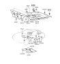 Diagram for 2000 Hyundai Tiburon Dash Panels - 84124-27000