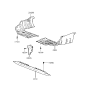 Diagram for 1996 Hyundai Tiburon Air Deflector - 29135-27000