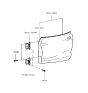 Diagram for 2001 Hyundai Tiburon Door Hinge - 79310-27000