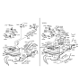 Diagram for 1998 Hyundai Tiburon Fuel Filler Neck - 31040-27500