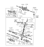 Diagram for 1997 Hyundai Elantra Rack And Pinion - 57720-29000