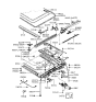 Diagram for 1999 Hyundai Tiburon Sunroof - 81610-27000