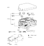 Diagram for 2000 Hyundai Tiburon Fuse Box - 91840-27A00