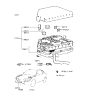 Diagram for 1997 Hyundai Tiburon Fuse Box - 91840-27A00