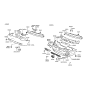 Diagram for Hyundai Tiburon Grille - 86551-27500