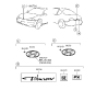 Diagram for 1998 Hyundai Tiburon Emblem - 86300-27000