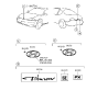 Diagram for 1998 Hyundai Tiburon Emblem - 86311-27700