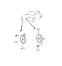 Diagram for Hyundai XG350 Horn - 96610-27200