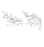 Diagram for 1998 Hyundai Tiburon Grille - 86653-27500