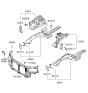 Diagram for 2010 Hyundai Sonata Engine Mount Bracket - 64111-3K100