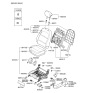 Diagram for Hyundai Seat Motor - 88509-3L001