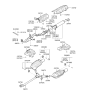 Diagram for Hyundai Azera Muffler - 28700-3L350