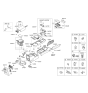 Diagram for 2005 Hyundai Azera Armrest - 84660-3L001-9L