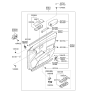 Diagram for Hyundai Azera Weather Strip - 82231-3L000