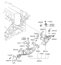 Diagram for 2010 Hyundai Azera Thermostat Housing - 25621-3C200