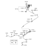 Diagram for 2007 Hyundai Azera Parking Brake Cable - 59760-3L001