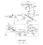 Diagram for 2007 Hyundai Azera Power Steering Hose - 57510-3L100