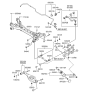 Diagram for 2006 Hyundai Azera Axle Beam Mount - 55543-3F100
