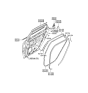 Diagram for 2007 Hyundai Azera Door Moldings - 83860-3L000