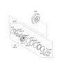 Diagram for Hyundai Torque Converter - 45100-3B000